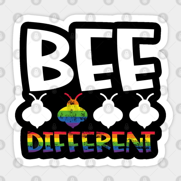 LGBTQ Bee Different Beekeeper Beekeeping Sticker by aneisha